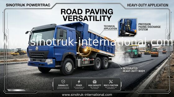 10 Wheels SINOTRUK Dump Truck LHD 371 HP 20CBM 30 - 40 Ton HYVA Hydraulic Cylinder