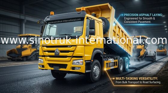 شاحنة قلابة Sinotruk Howo 6x4 لتعدين البناء باستخدام