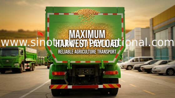 20 cbm SINOTRUK HOWO Tipper Dump Truck With 5800 * 2300 * 1500mm Cargo Body