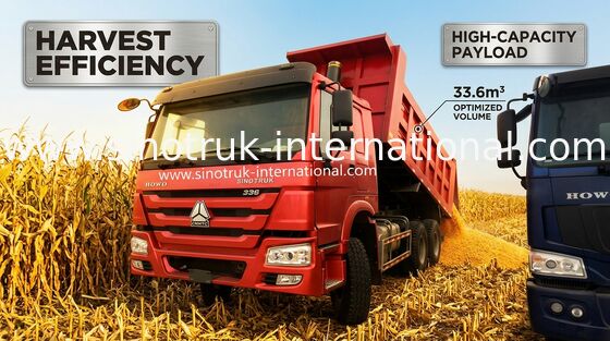 6 X 4 371HP Heavy Duty Muck Tipper Dump Truck For Carrying Muck Easy Operation