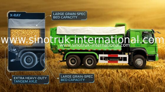 CNHTC HOWO Tipper Dump Truck ZZ3257N3447A1 25 - 40 Tons For Mining / Municipal Works