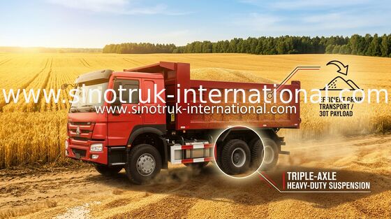 High Capacity Coal Mining Dump Trucks Euro II 25000 Kg Electrical Control Glass Mirror