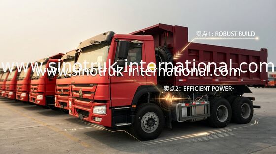 Sinotruk Howo Dump Truck 6X4 LHD 371HP 25 Ton 10-25CBM  ZZ3257N3847A