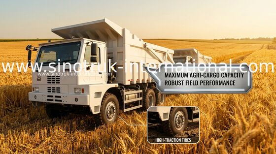 70 طن قلابة شاحنة قلابة SINOTRUK HOWO70 التعدين LHD 6X4 420HP