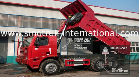 المهنية SINOTRUK HOWO تفريغ شاحنة مع محرك WD615.47 371HP