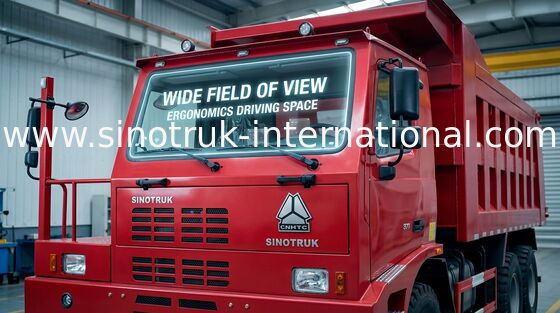 شاحنة قلابة تجارية مع هيكل جسم الشحن / SINOTRUK HOWO Truck