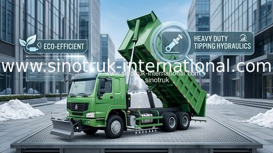 SINOTRUK HOWO قلابة شاحنة قلابة 371HP 8X4 LHD 31-60tons 20-30CBM ZZ3317N3867W