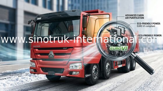 ساينو تراك HOWO تفريغ شاحنة 371HP 12wheels LHD 31tons 20-30CBM ZZ3317N3567W