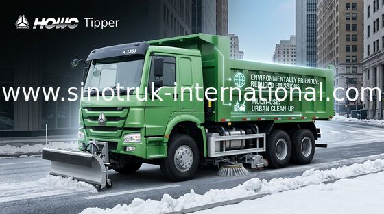 شاحنة قلابة قلابة SINOTRUK HOWO 10wheels LHD 371HP 25tons 10-25CBM ZZ3257N3847A