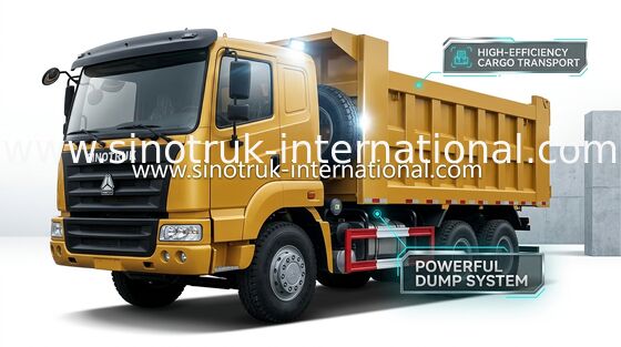 شاحنة قلابة قلابة SINOTRUK HOWO 25-40tons 371HP 6X4 RHD 10-25CBM ZZ3257N3647A