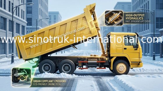 شاحنة قلابة قلابة SINOTRUK HOWO 6X4 LHD 371HP 25tons 10-25CBM ZZ3257N3847A