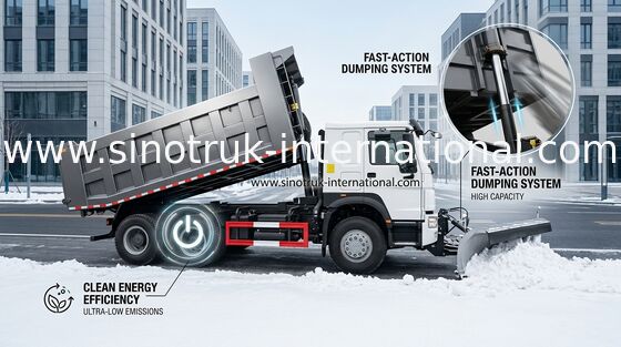 شاحنة قلابة قلابة SINOTRUK HOWO 25tons 371HP 10wheels LHD 10-25CBM ZZ3257N3647A