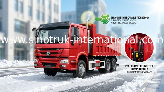 شاحنة قلابة قلابة SINOTRUK HOWO 10 عجلات تحميل 371HP 25-40tons رمل أو أحجار
