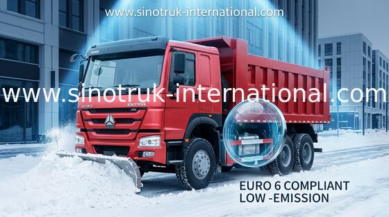 شاحنة قلابة قلابة SINOTRUK HOWO 10 عجلات قدرة التحميل 25-40 طن 10-25CBM