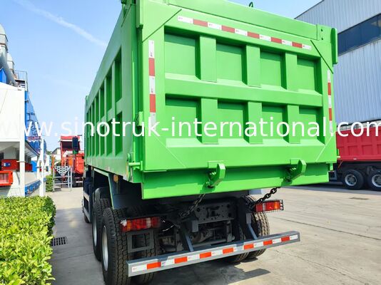 صناعة مباشرة HOWO TX 371HP 6X4 مركز رفع شاحنة القمامة، 40-60 طن من السعة، 20CBM صندوق الشحن، مزدوج 16 طن المحور الخلفي، واحد 9.5 طن المحور الأمامي، 13R22.5 الإطارات