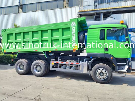 صناعة مباشرة HOWO TX 371HP 6X4 مركز رفع شاحنة القمامة، 40-60 طن من السعة، 20CBM صندوق الشحن، مزدوج 16 طن المحور الخلفي، واحد 9.5 طن المحور الأمامي، 13R22.5 الإطارات