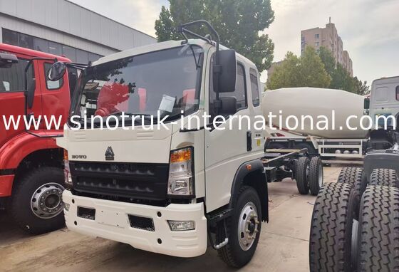 هيكل شاحنة بضائع ذات محرك يسار HOWO 140HP مع سعة تحميل 8-12 طن