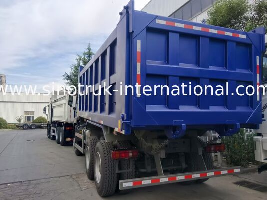 شاحنة قلابة HOWO-NX بمحرك SINOTRUK بقدرة 371 حصانًا، وقماش مشمع كهربائي، وصندوق شحن من الصلب المنغنيز للخدمة الشاقة