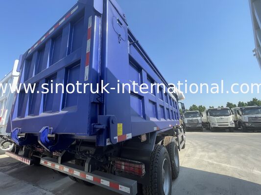 شاحنة قلابة HOWO-NX بمحرك SINOTRUK بقدرة 371 حصانًا، وقماش مشمع كهربائي، وصندوق شحن من الصلب المنغنيز للخدمة الشاقة