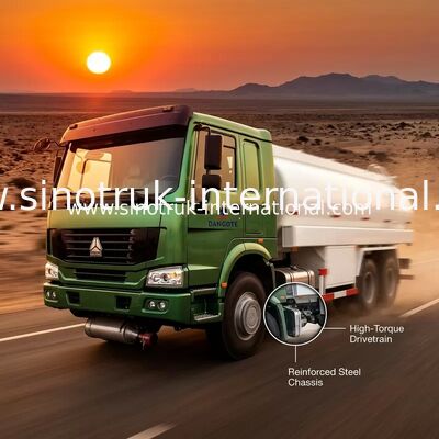 شاحنة ناقلة الوقود SINOTRUK HOWO 16-20CBM شاحنة ناقلة الوقود 6X4 LHD 290HP شاحنة ناقلة النفط Euro2
