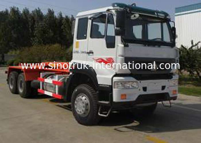 Carriage Removable Garbage Collection Truck SINOTRUK 25CBM 6X4 LHD