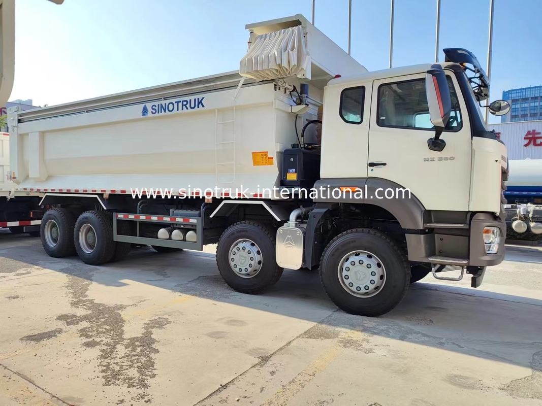 سينوتروك هوهان شاحنة النفايات الجديدة HOWO 6 × 4 10 عجلات 380Hp RHD U نوع القماش الآلي