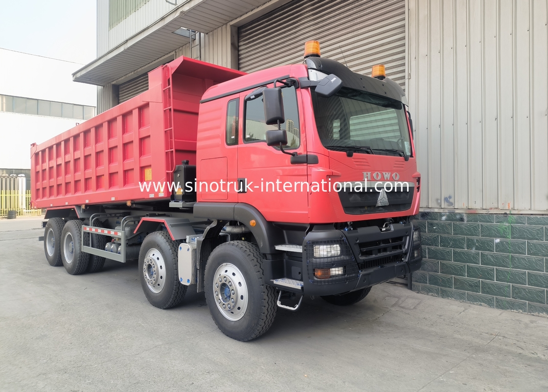 شاحنة " سينوتروك هو " للطائرات ذات العجلات الخفيفة Tx 400Hp يورو 2 8 × 4 Lhd 12 عجلات حمراء