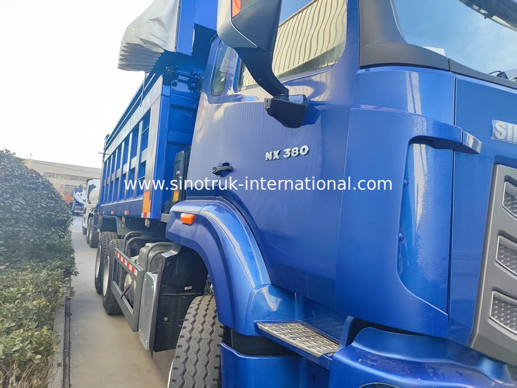 شاحنة حطام زرقاء قوية ومتنوعة 6x4 380HP مع صندوق شحن مربع 20CBM
