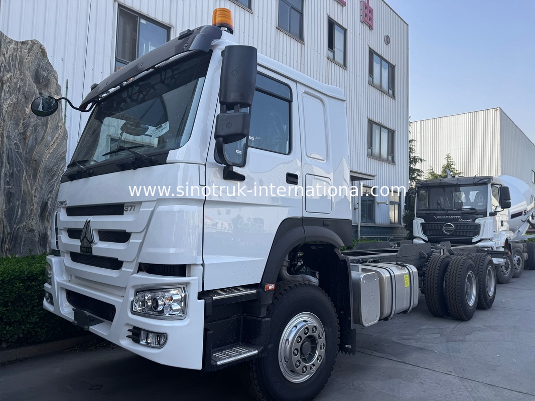 SINOTRUK HOWO شاشة الشاحنة SINOTRUK المحرك371HP 6 × 4 RHD مع ضوء تحذير يستخدم في شاحنة القمامة شاحنة الشحن شاحنة المياه
