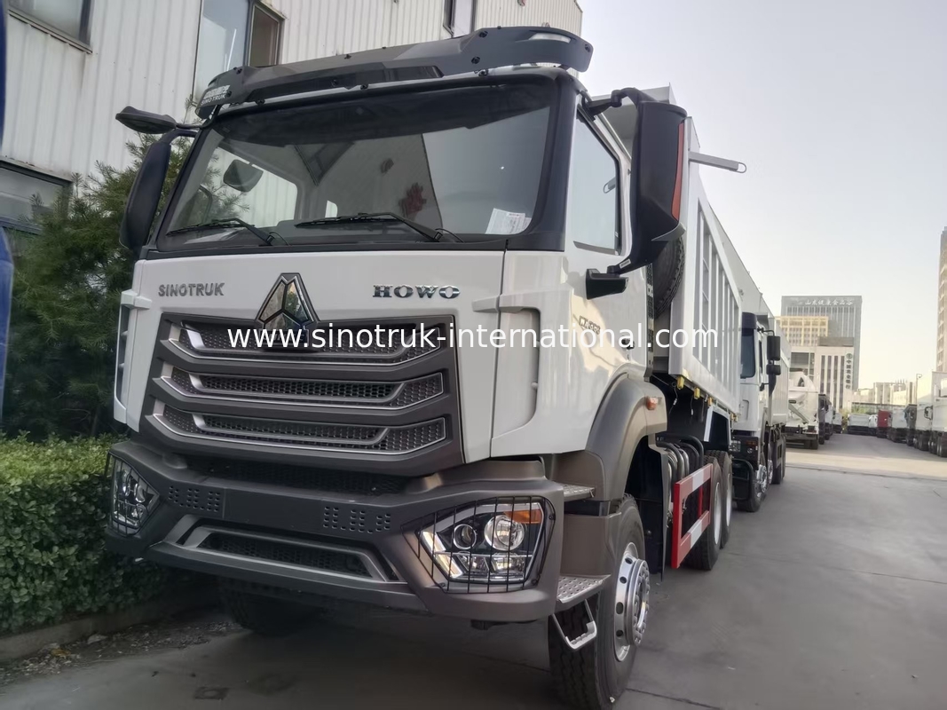 2 ركاب Sinotruk Hohan ناقلة النفايات ويتشاي المحرك 6 × 4 LHD 380HP مع نوع ناقل نقل يدوي