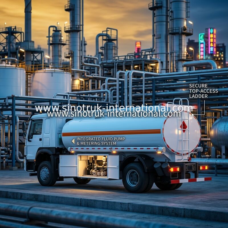 SINOTRUK Howo نصف شاحنة خزان الوقود 4x2 Lhd Euro2 290hp