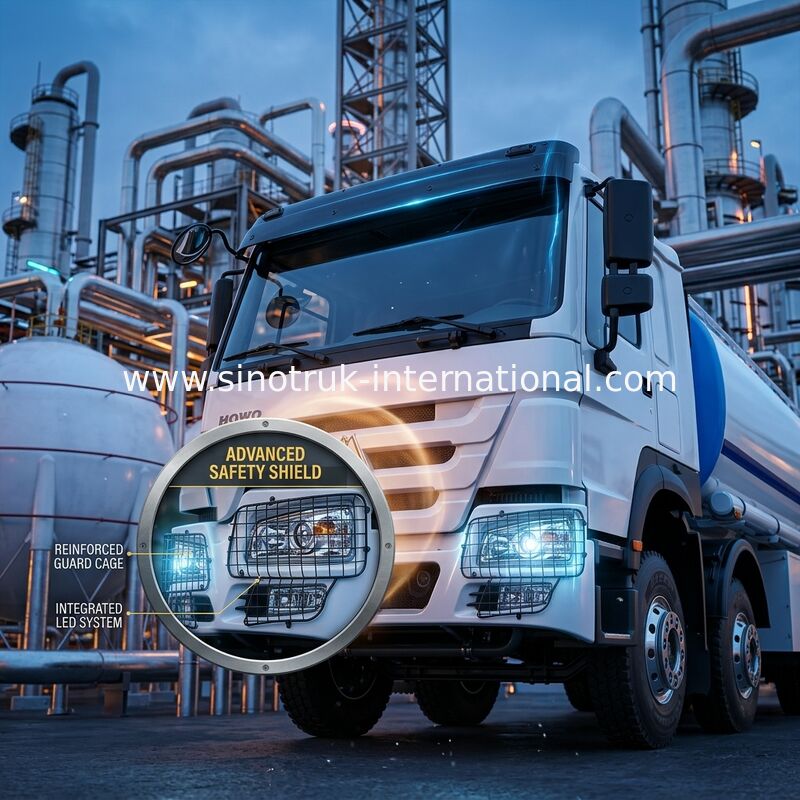 Heavy-Duty HOWO 8*4 400HP LHD Fuel Truck 40CBM Double Tank System For Long-Range Fuel Distribution White
