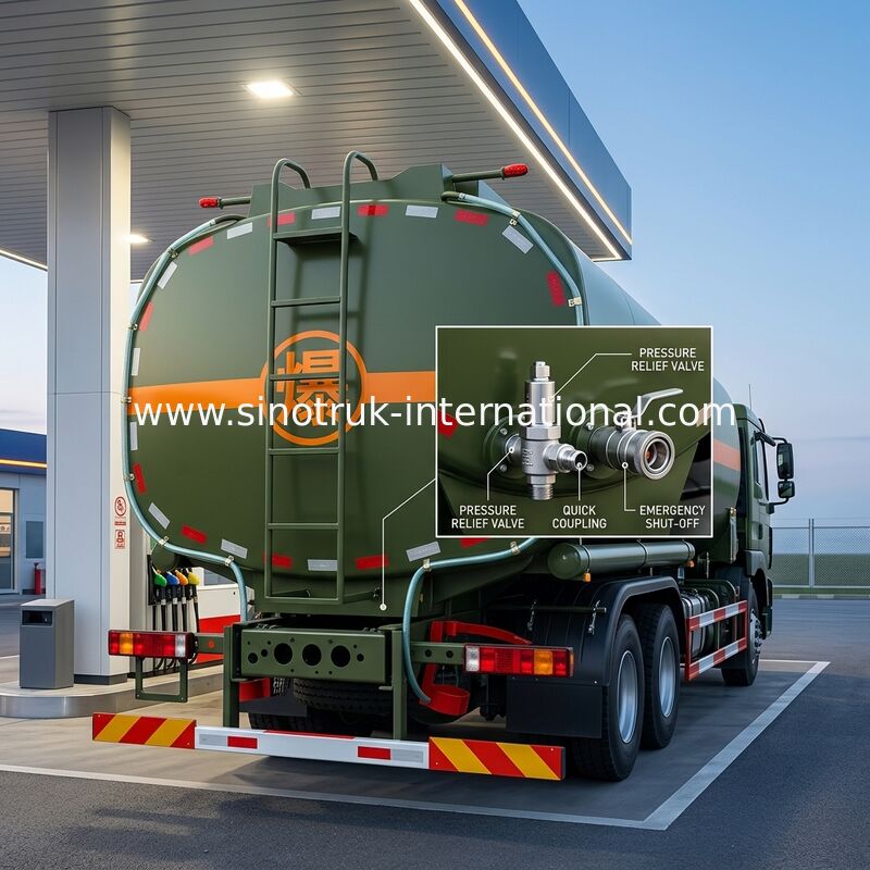 SINOTRUK 30CBM Oil Fuel Tanker Truck Computer Refueling Mobile Fuel Trucks Oil Tanker