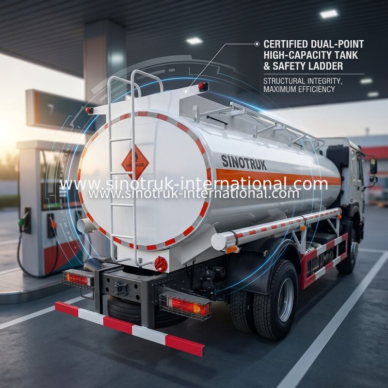 Sinotruk Howo 10-20CBM Oil Tank Truck 4 X 2 Lhd Euro 2290 Hp