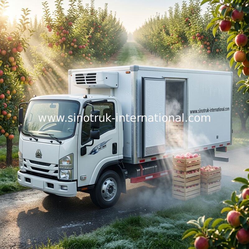 Small Cargo Cold Storage 8 Ton Refrigerated Truck For Dairy , Freezer Box Truck