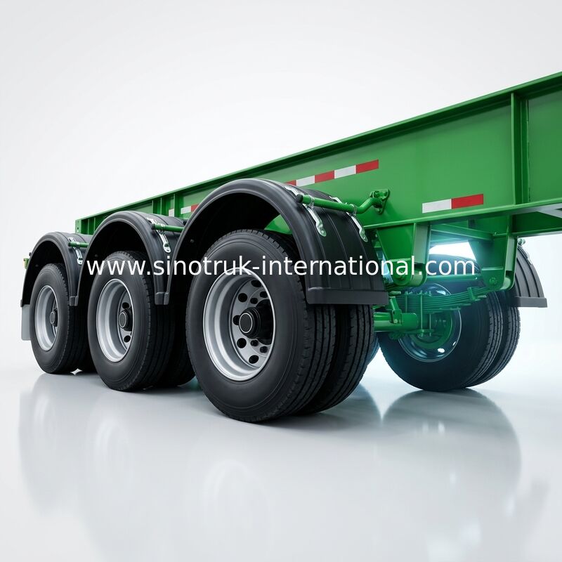 رافع جانبي ذو 3 محاور مثبت على شاحنة 20ft 40ft FUWA ماركة Tri Axle