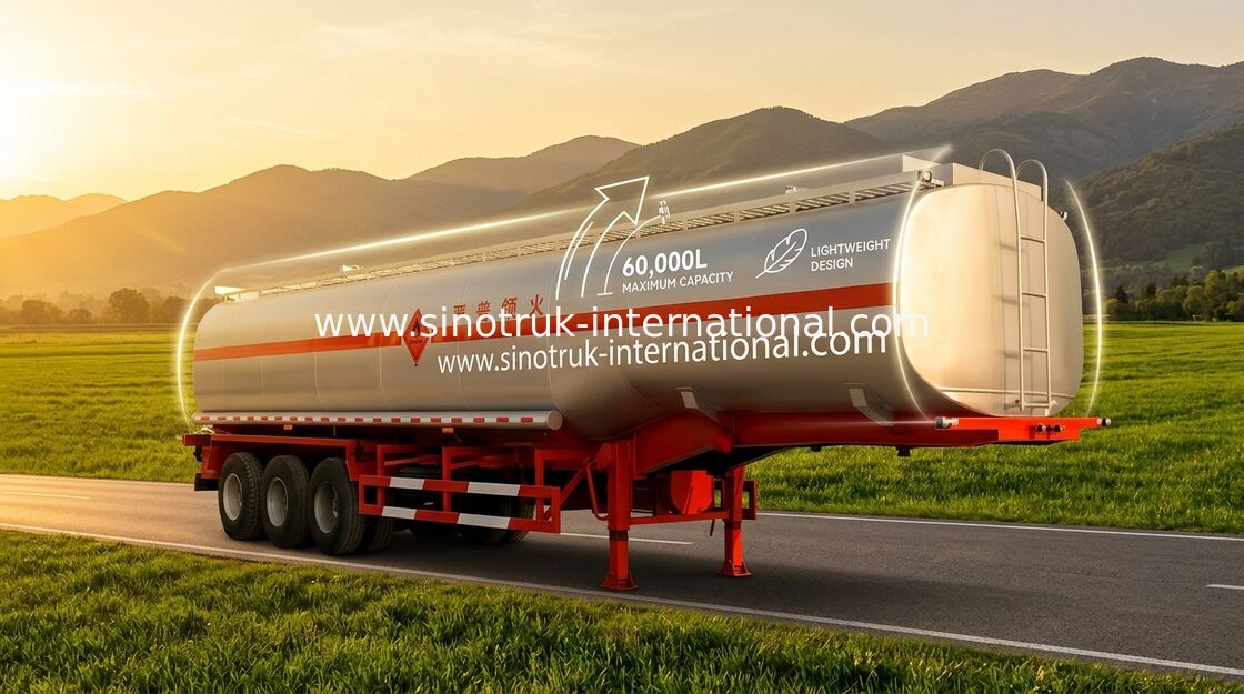 Carbon Steel Tanker Heavy Duty Semi Trailer Truck For Storage / Carrying Oils