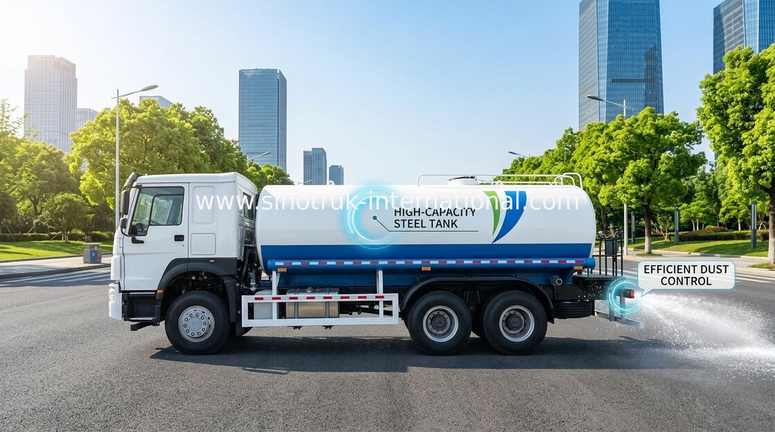 شاحنة خزان المياه 10-25CBM 6 X 4 يورو 2 400HP