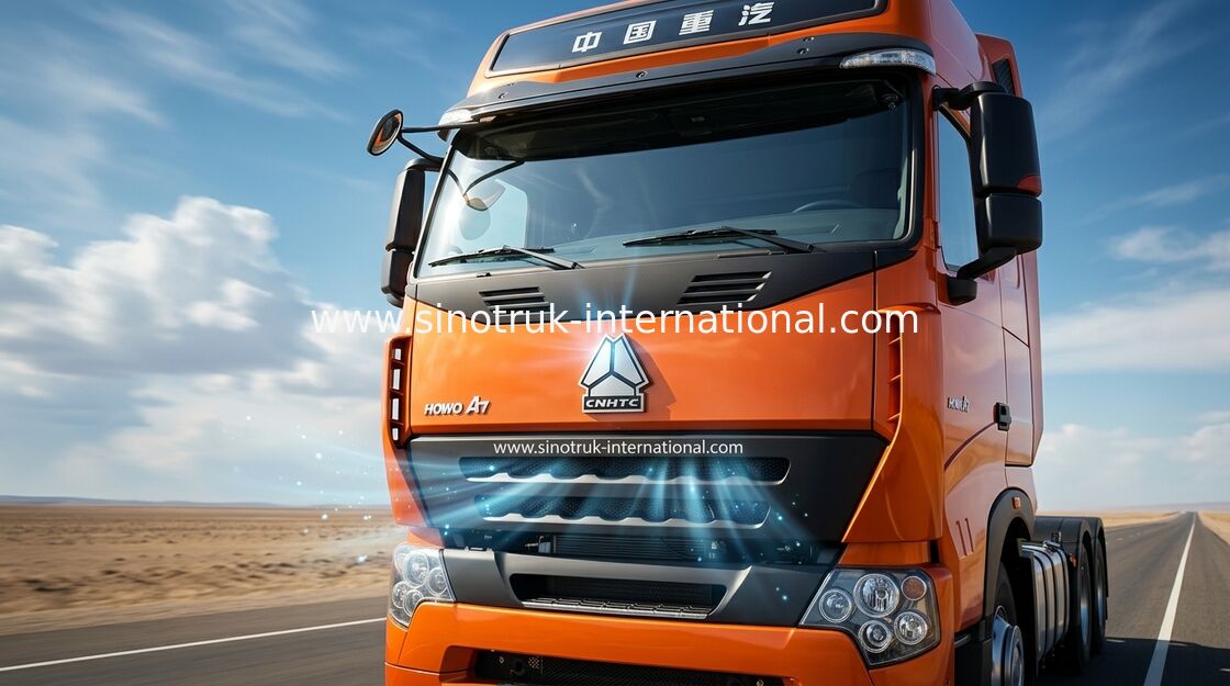 30 - 40 طن ZZ4187N3517N1B جرار السحب شاحنة LHD 4X2 # 50 # 90 العجلة الخامسة