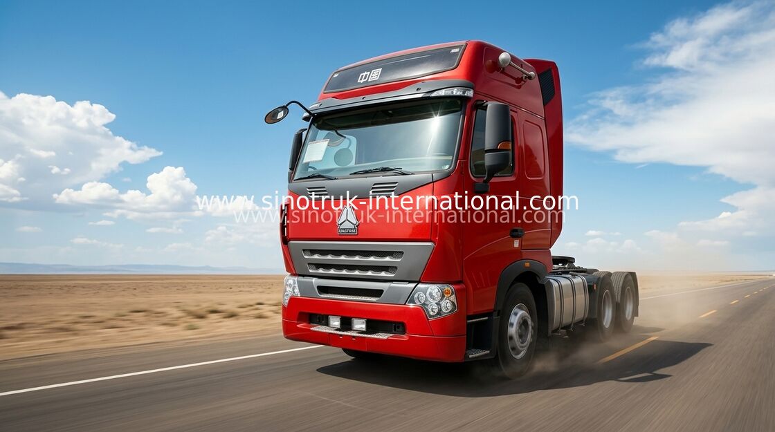 ZZ4257N3247N1B 60-70 طن مقطورة جرار شاحنة مع D12.38 380HP المحرك 11.596L