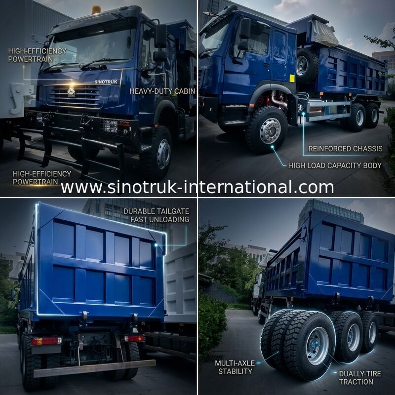 سينوتروك هوفو شبح وجه تيبر شاحنة القمامة LHD 6 × 4 371HP 20CBM