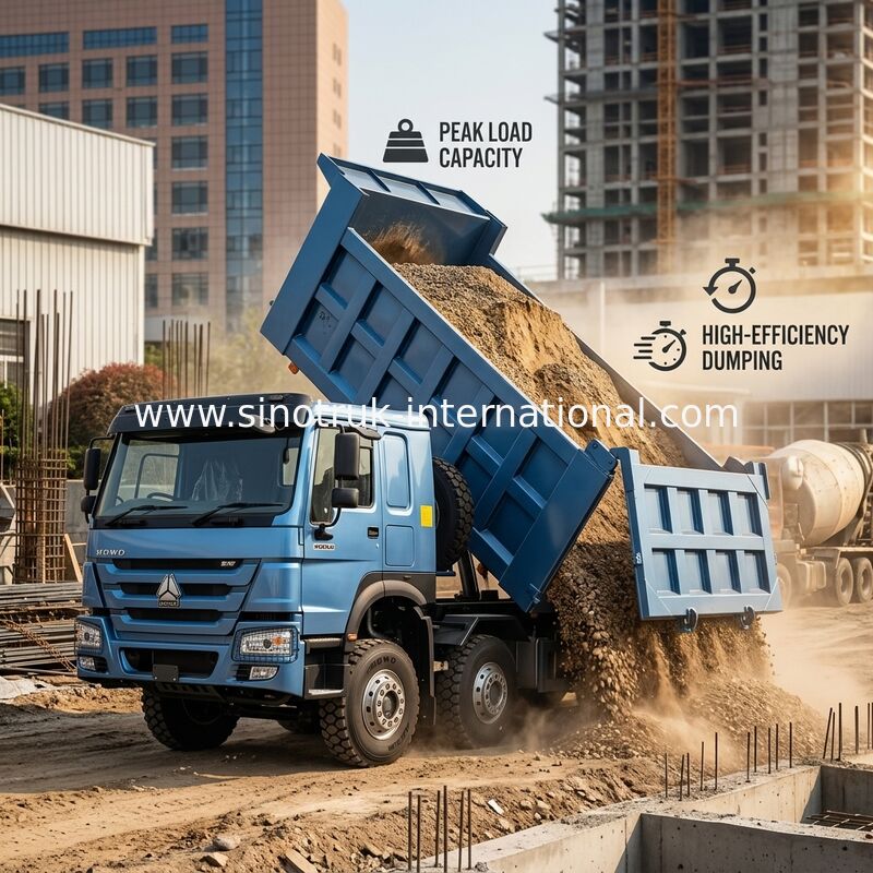 شاحنة النقل SINOTRUK HOWO 380HP 12 عجلات LHD 31 طن 20-30CBM ZZ3317N3567B1R