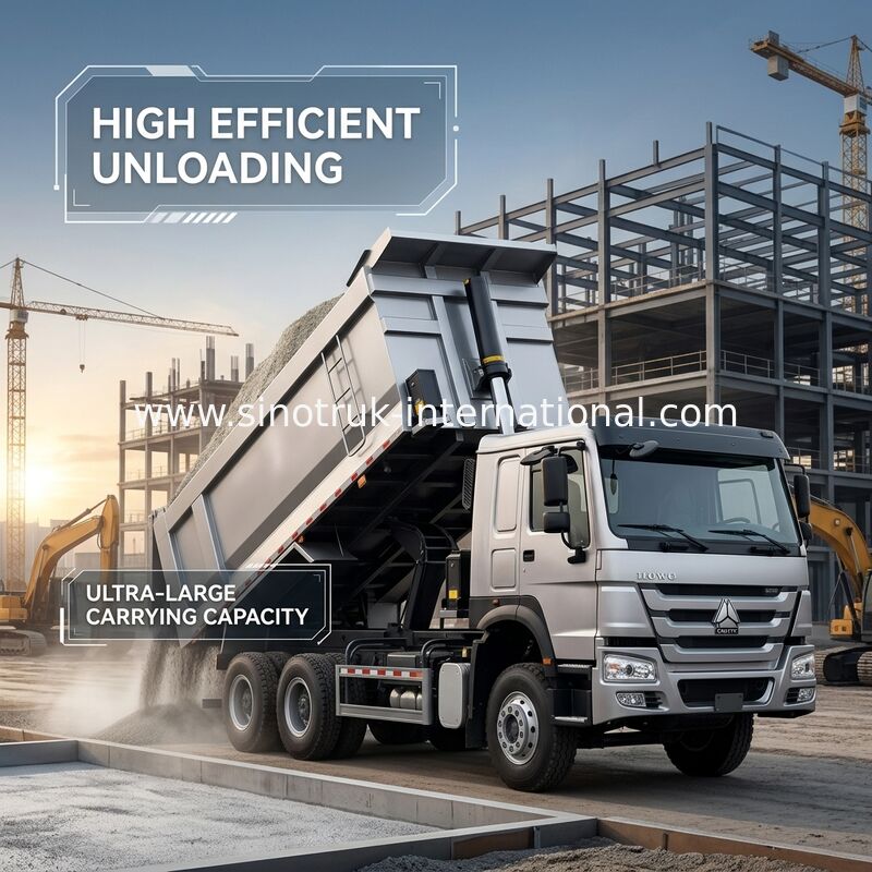 شاحنة النقل SINOTRUK HOWO 400HP 12 عجلات LHD 40Tons 30CBM ZZ3317V3567B1