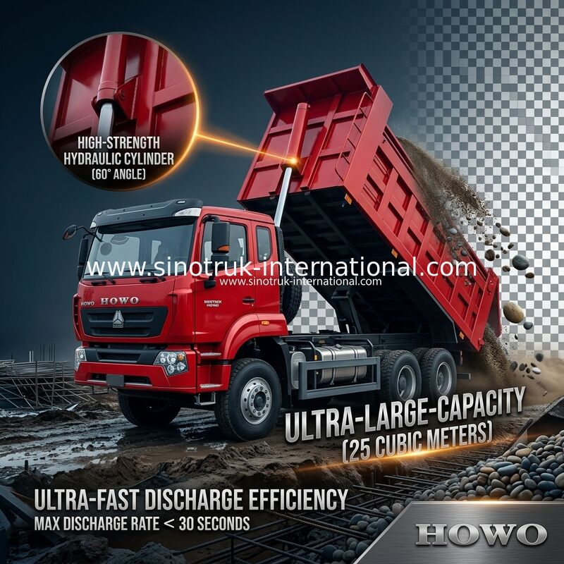 سينوتروك هوهان نيو هوو 6X4 RHD 10 عجلات مع بوابة خلفية صلبة معززة