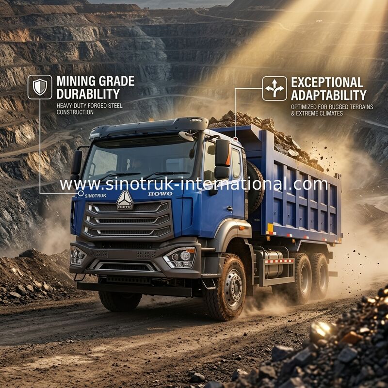 شاحنة النقل SINOTRUK HOHAN 371HP 10 عجلات LHD 40 طن 20-30CBM ZZ3317N356JB1