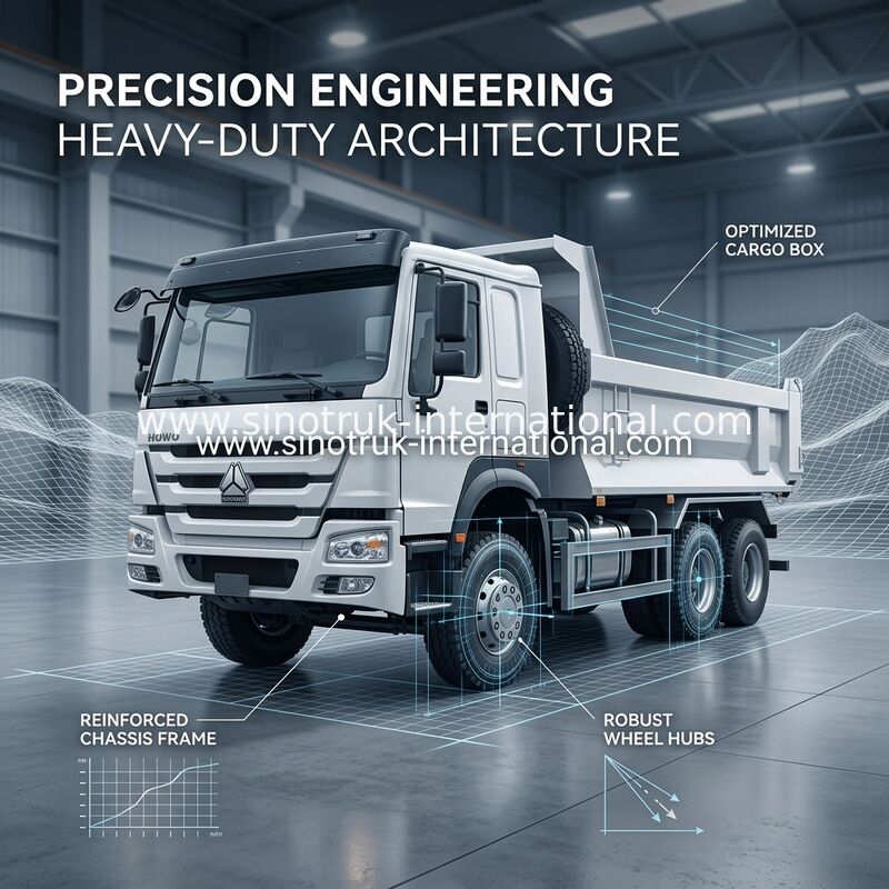 SINOTRUK HOWO 6x4 400HP U نوع شاحنة قلابة بيضاء للتعدين باستخدام RHD