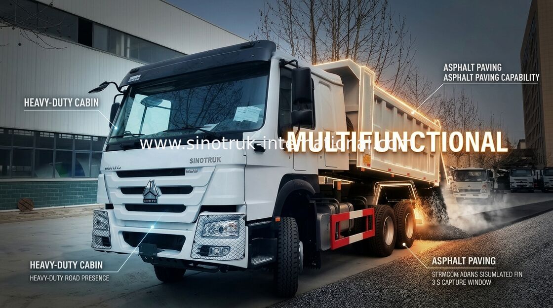ساينو تراك هووا شاحنة قلابة 6X4 336HP LHD 10 عجلات 25 طن ZZ3257N3847B1