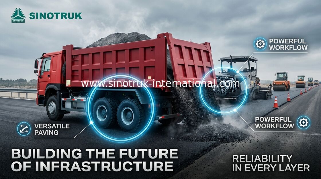 266HP 10 Wheels Tipper Dump Truck RHD T Type Lifting High Loading Capacity