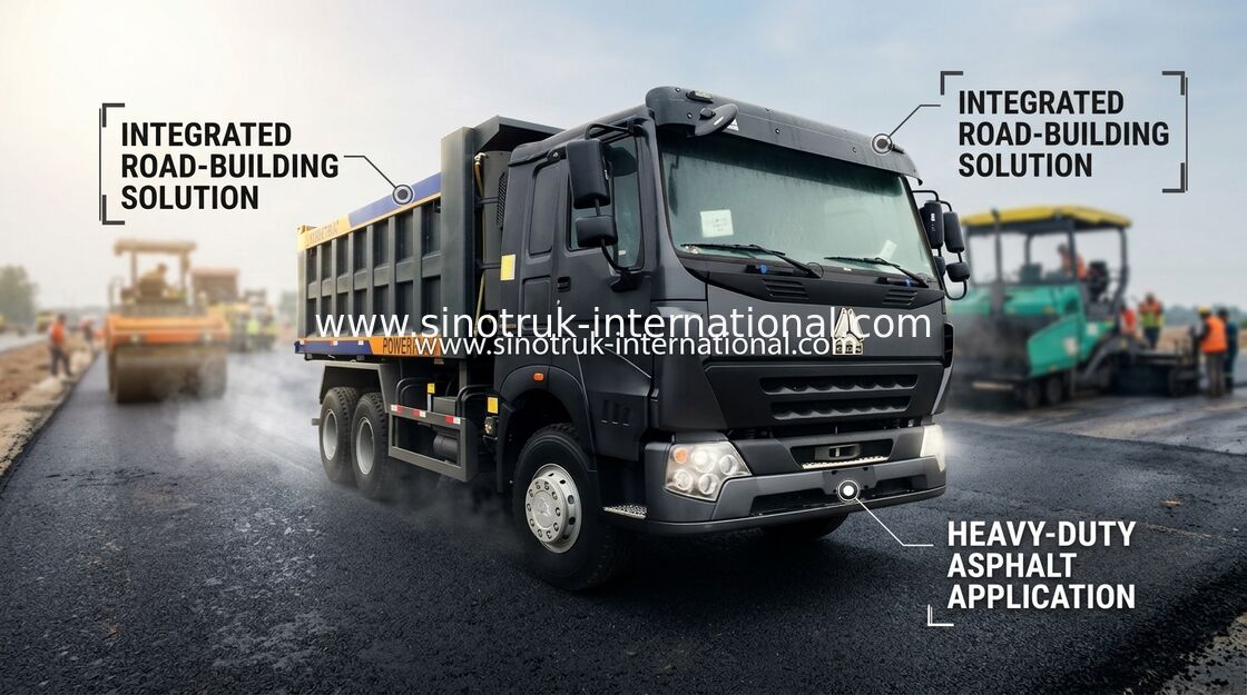 20 CBM 30 - 40 Ton SINOTRUK Dump Truck LHD 371 HP 6X4 Front Lifting System