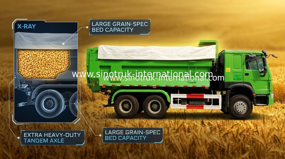 CNHTC HOWO Tipper Dump Truck ZZ3257N3447A1 25 - 40 Tons For Mining / Municipal Works